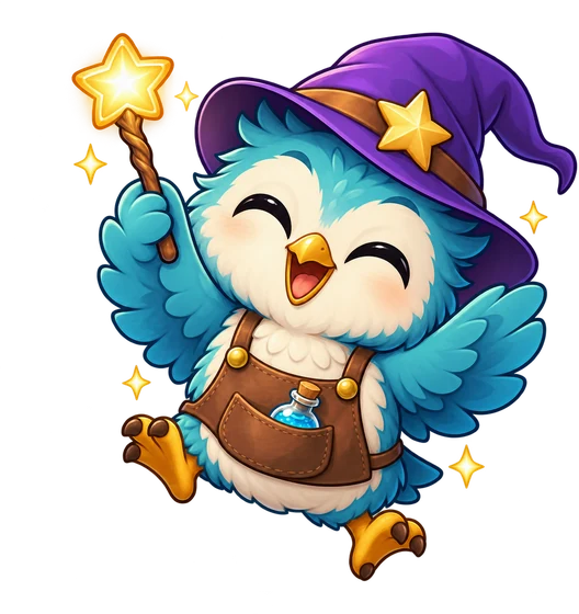 Stardot the owl cheering
